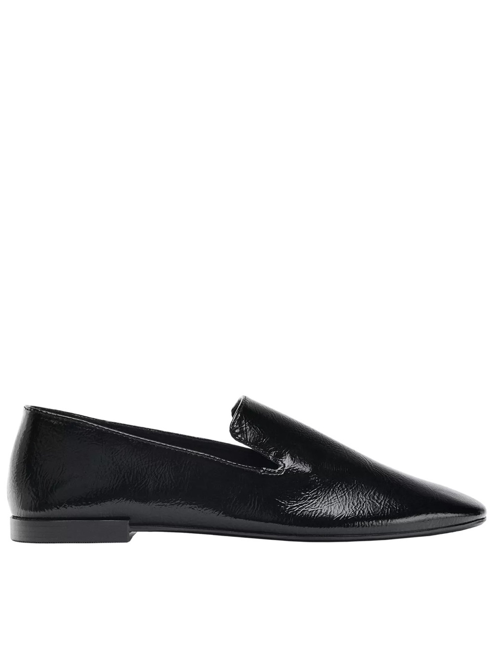 Black Patent Leather Women's Loafers